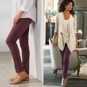 NWT Soft Surroundings Colorful Metro Leggings